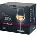 Набор бокалов для вина 350мл из 6 штук «tulipa» высота=22 см. (кор=8набор.)