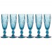 Набор бокалов для шампанского «ромбо» 6шт. серия «muza color» 150мл. / в=20 см. (кор=4наб.)