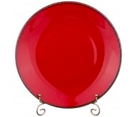 Тарелка seasons 28 см цвет красный (кор=12шт.)