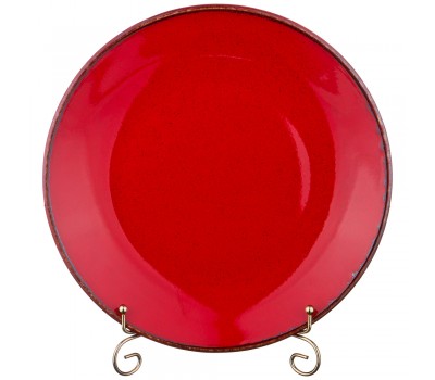 Тарелка seasons 28 см цвет красный (кор=12шт.)