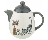Заварочный чайник коллекция «озорные коты» 1000 мл 19*12*18 см (кор=18шт.)