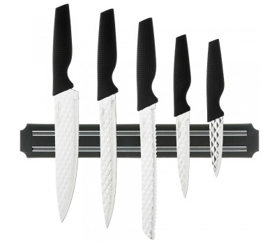 Набор ножей agness с магнитным держателем, 6 предметов