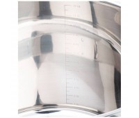 Кастрюля agness со стеклянной крышкой  нержавеющая сталь 30*23cm, 16 л