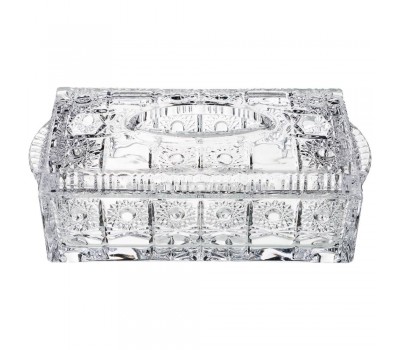 Салфетница «muza crystal» 24,5*12,5 см. высота=10 см. (кор=8шт.)