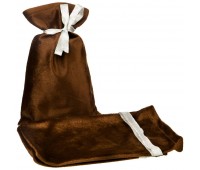 Набор мешочков подарочных из 3шт «сувенир», 17х25см, 100%пэ, плюш коричневый