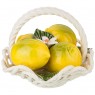 Изделие художественно-декоративное «корзинка с лимонами» диаметр 19 см высота 15 см