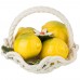 Изделие художественно-декоративное «корзинка с лимонами» диаметр 19 см высота 15 см