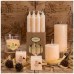 Набор ароматических стеариновых свечей из 4 шт.  land диметр 6 см высота 2 см