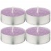 Набор ароматических стеариновых свечей из 4 шт. lavender диметр 6 см высота 2 см