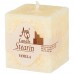 Набор ароматических стеариновых свечей из 3шт. vanilla диаметр 4,5 см высота 5 см