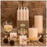 Набор ароматических стеариновых свечей из 3шт. cotton диаметр 4,5 см высота 5 см
