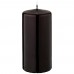 Свеча столбик высота 15см черный лакированный диаметр 7 см