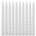 Набор свечей из 10 штук крученые лакированный белый высота 23 см