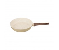 Сковорода agness с "мраморным" антипригар.покрытием, 20x4,8см серия латте