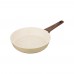 Сковорода agness с "мраморным" антипригар.покрытием, 20x4,8см серия латте