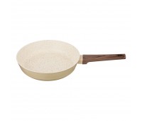 Сковорода agness с "мраморным" антипригар.покрытием, 26x5,5см серия латте