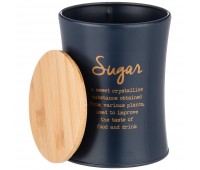 Емкость для сыпучих продуктов agness «navy style» «сахар» диаметр=11 см высота=14 см