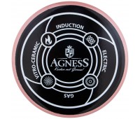 Чайник agness эмалированный, серия deluxe, 2,3л, подходит для индукции