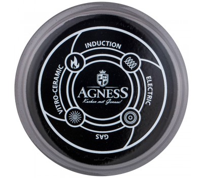 Чайник agness эмалированный, серия deluxe, 1,1л, подходит для индукции