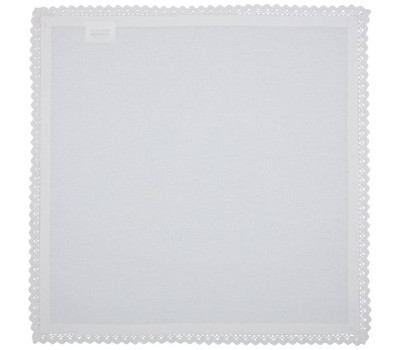 Комплект салфеток из 4-шт  «винтаж» 40х40 см ,кремовый+белый, 100% хлопок,твил