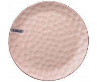 Тарелка подстановочная 24 см коллекция «отражение» цвет:розовая пудра (мал=6шт)