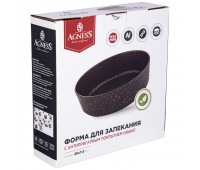 Форма agness круглая  26x7,5 см трехслойное покр granit, pfoa free