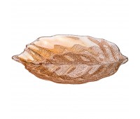 Блюдо «luster leaf» amber 28см без упаковки (мал 6шт)