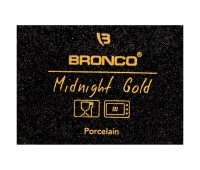 Тарелка с ручками bronco «midnight gold» 20,5см (кор=48шт.)