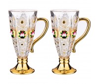 Набор из 2-х кружек «lefard gold glass» 250 мл. высота=16,5 см. (кор=24наб.)