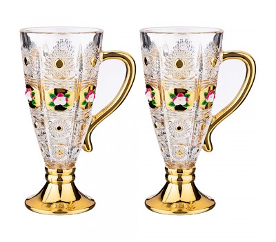 Набор из 2-х кружек «lefard gold glass» 250 мл. высота=16,5 см. (кор=24наб.)