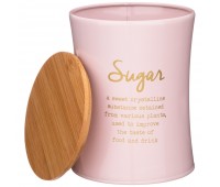 Емкость для сыпучих продуктов agness «тюдор»«сахар» диаметр=11 см высота=14 см
