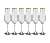 Набор бокалов для шампанского из 6 штук «golden celebration» 170мл