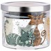Емкость для сыпучих agness  «озорные коты», 520 мл боросиликатное стекло