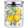 Емкость для сыпучих agness «прованс лимоны» , 850 мл боросиликатное стекло