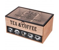 Шкатулка для чая коллекция «coffee & tea time» 25*16*12 см