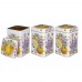 Набор agness «прованс лимоны»хлебница 20,9*36,5*16,3 см, емкости для сыпучих  10,5*10,5*16 сm  3 шт