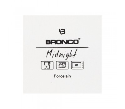 Блюдо овальное с ручками bronco «midnight» 38,5*19*4 см (кор=12шт.)