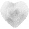 Блюдо «heart» silver shiny 23см