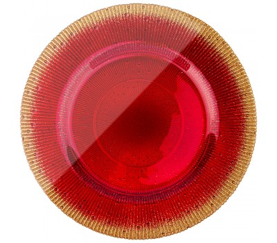 Тарелка «glamour red» 28см